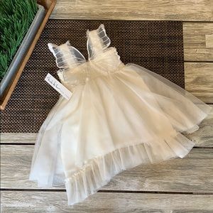 New Nicole Miller Ivory butterfly 🦋 dress 12 mon.